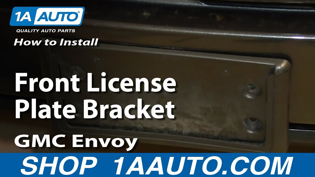 installing a license plate bracket